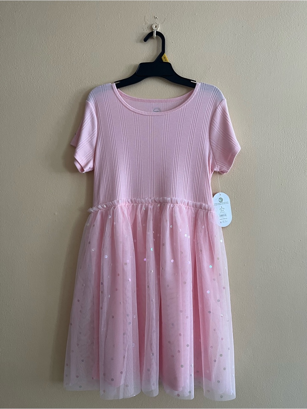 Wonder Nation Girls’ Pink Tutu Dress -L (10-12) plus